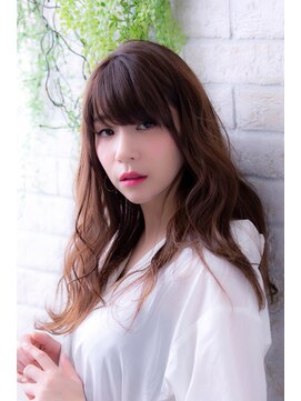 エルデ ナインズ ヘアー スタンド 川口店(elde 9's HAIR STAND) シルキーチョコレート＆プリカールの大人ガーリーモードヘア