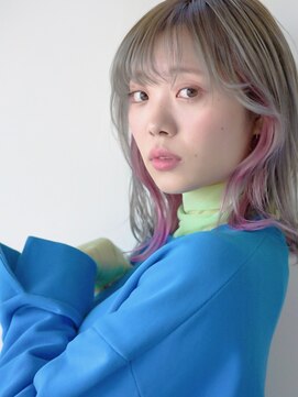 ヘアメイク エイト キリシマ(hair make No.8 kirishima) 《hair make No.8・中村》グレージュ×ピンク