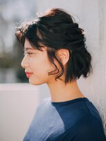 アラワラブルー(arrawarra blue)&nbsp;波ウェーブなボブアレンジ/20代/30代/40代/50代/倉敷/南町