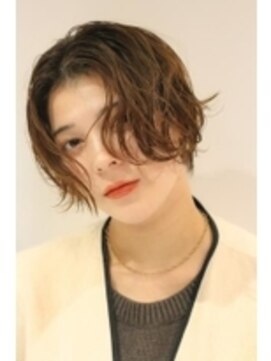 フラミューム たまプラーザ(flammeum) ラフセンターパート×チョコレートブラウン【たまプラーザ】