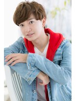 ヘアアンドビューティー ミック(Hair & Beauty miq) 七三分けツーブロックマッシュくせ毛ショートa1