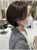＊20代30代ショートボブ前髪なしボブミニボブ顔周りレイヤー