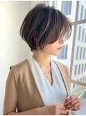 美シルエット×立体感×上質大人ショートボブ【担当BISA】