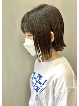 トップヘアー 中庄店(TOP HAIR fuapua) 切りっぱなしボブ【りり】