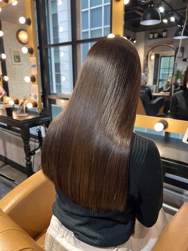 ロンド ルージュ 銀座店(Lond rouge) 大人の艶髪ロングヘア×髪質改善ココアベージュ