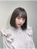 【salon de MiLK原宿】ミントベージュツヤボブ