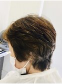 スタイリングショート束感ショートボブ小顔ヘア