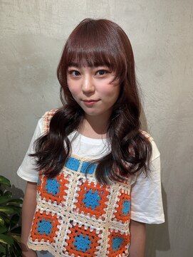 ロンドエニカ 大宮(Lond enika) 大人気!ダークレッドカラー/顔周りウルフ/ピンクベージュ/大宮