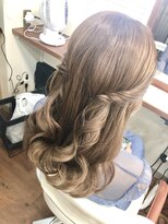 韓国風　ハーフアップ　ヨシンモリ　韓国巻き　編み込み