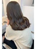 大人かわいい/レイヤーロング/レイヤーカット/グレーベージュ