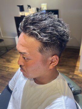 エクファフォーメン(EX-FA FOR MEN) ハイライト/マッシュパーマ/ウルフ/アッシュブラック/ツイスパ