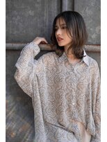 ヘアーラニッシュ 船橋店(hair Lanish)&nbsp;大人のバニラベージュ×バレイヤージュカラー/20代30代40代