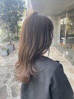シェル 吉祥寺(shell)&nbsp;グレージュカラー/ボブウルフ/黒髪/ココアベージュ