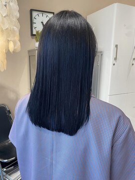 フィグバイアルテフィーチェ(fig by artefice) 切りっぱなし×インディゴカラー