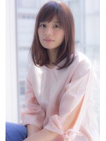 ラフ フロム ガーデン(Laf from GARDEN)&nbsp;【寺尾拓巳】大人かわいいグレージュひし形ストレートミディ