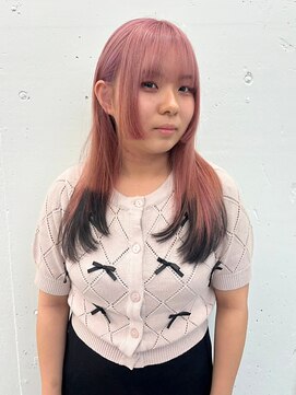 ジルスタジオ(JILL STUDIO) JILL STUDIO 姫カット/ピンクベージュ/裾カラー