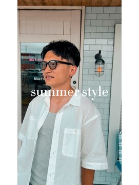 サンディーズ(Sandees) ツーブロックツイストピンパーマ