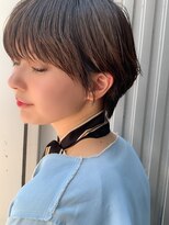 モアナ バイ ラナ 甚目寺店(MoanA BY LANA)&nbsp;韓国風/透明感カラー/オリーブベージュ/ぱっつん前髪/小顔カット