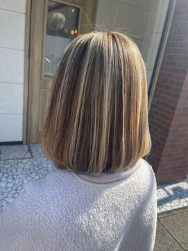 ヘアーアンドネイル ミルク(hair&nail milk) 白髪ぼかしハイライト