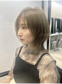 ノンスタイリングでも小顔に見えるネオウルフ　ウルフカット