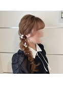 サイド編みおろし＃she桂
