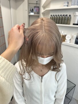 ペレ 渋谷(PELE) 黒髪/ボブルフ/ネビージュ/小顔/ワンレン/水戸/髪質改善/前髪