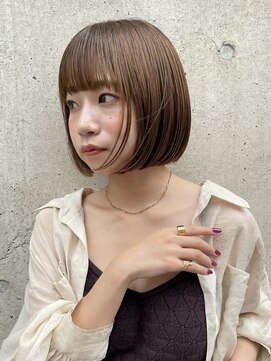 メゾンアクア 表参道(Maison ACQUA) ◎ミニボブ縮毛矯正髪質改善ストレート顔まわりレイヤーカット