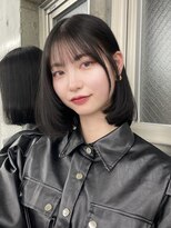 エヌアイ オモテサンドウ(ni omotesando)&nbsp;韓国ブルーブラック/タンバルモリ/うるツヤ黒髪　上野