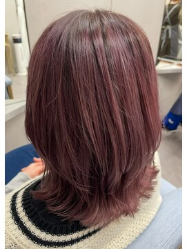 ルアナ 蒲田(LUANA) ダブルカラーでピンクアッシュ
