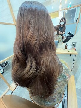 ジーナ 船橋(Zina) 髪質改善*ロングレイヤーグレーベージュ*美髪【Zina船橋】