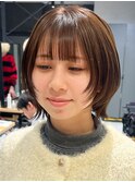 レイヤーボブ/顔周りレイヤー/レイヤースタイル