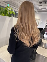 マルフェ 天王寺(marfe)&nbsp;ミルクティーベージュハイトーンケアブリーチ透明感カラー