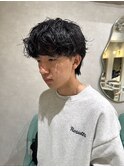シャドウパーマ 癖毛風 マッシュパーマ 新宿