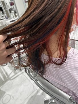 ニューヨークニューヨーク 垂水店(NYNY) インナーカラーｘイヤリングカラーｘフェイスフレーミング