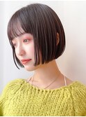 20代30代40代◎首が綺麗に見える切りっぱなしボブ