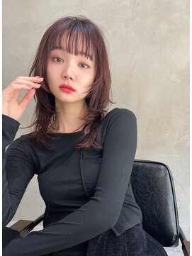 エイミー(Aimee) Aimee 町田　ピンクラベンダー×レイヤーカット