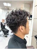 スパイラル×フェードショートハイライトカラー