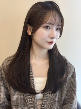シエルバイアフロート(ciel by afloat) >>似合わせ前髪、顔周りカット、オリーブカラーで柔らかい印象に