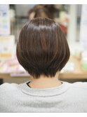 【京都/醍醐】前下がりショートボブ/レイヤーボブ/水素カラー