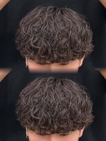 オーバルバイアピッシュ(OVARL by apish) 波巻きスパイラル/メンズパーマメンズカットマレットヘア