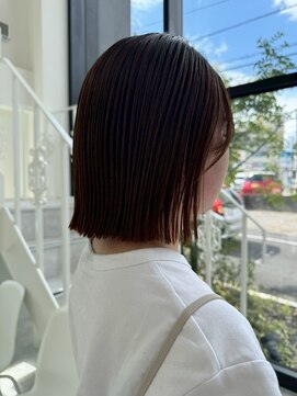 ジュベ 別府店(juve.) 別府ショートボブ顔まわりレイヤーカット髪質改善カラー