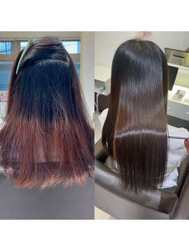 リジー 京橋(LYZY) ブリーチ毛でも可能な髪質改善