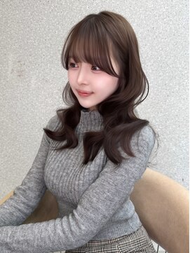 天神美容室 ハッシュカット福岡×レイヤー×韓国巻き×髪質改善