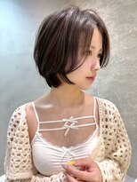 レーヴバイロンド 仙台(Reve by Lond) 仙台美容室前髪顔周りレイヤー韓国ワインレッドショート10代20代