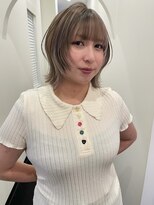 ウシワカマル ミライ(USHIWAKAMARU MIRAI)&nbsp;ミルクティーベージュ/レイヤーボブ