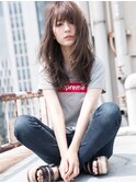 ボサ感×シャレ感☆素髪っぽニュアンスなヴィンテージセミロング