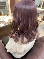 ヘアー アトリエ アンジー(Hair Atelier Angee)&nbsp;ピンクパープルのヘアカラー