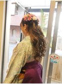 袴卒業式ハーフアップアレンジ【ヘアアレンジ  立川/立川南口】