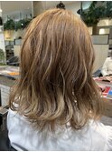 【西野】フォギーベージュカラー