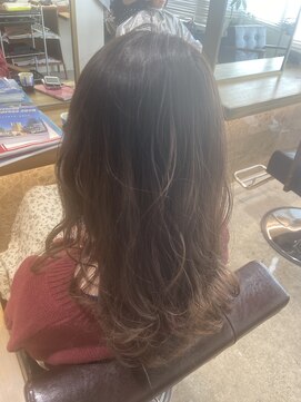 エイト 溝の口店(EIGHT) 【EIGHT溝の口】お客様スタイル_デザインカラー切りっぱなしボブ